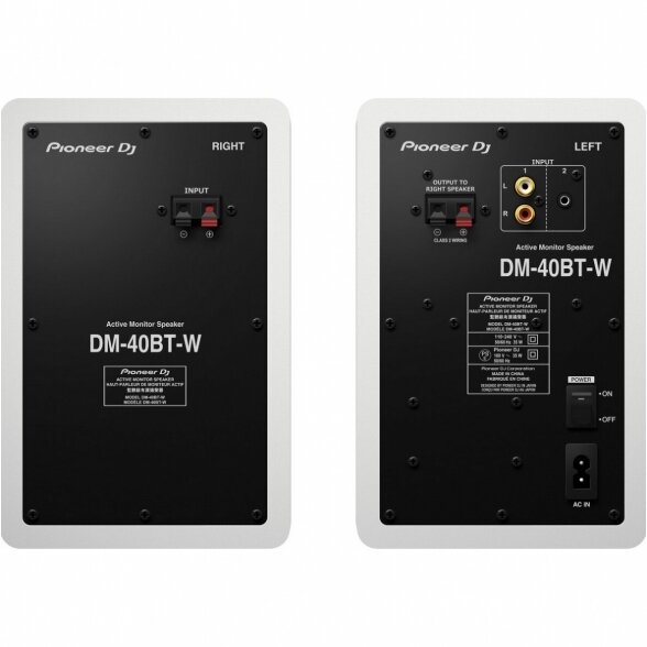 Pioneer DM-40BT-W (Pair, White) 2