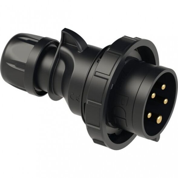 CEE Industrial plug 5x16A (3P+N+PE) 6h IP67 SHARK black