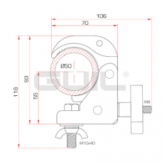 Guil ABZ-51/N Mini Quick Fix Clamp With Nut & Bolt