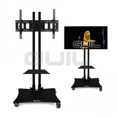 Guil PTR-08G/N Mobile 80″ TV Stand (Black)