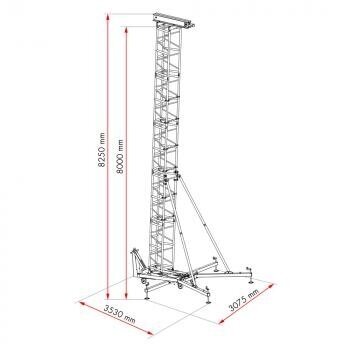 Guil TMD-570 takelažo bokštas linijų masyvams 2