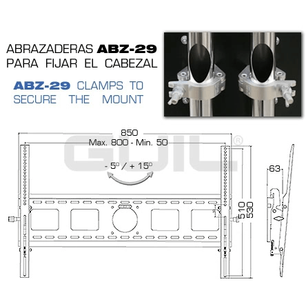 Guil PTR-08 mobilus 65 colių televizoriaus stovas 2