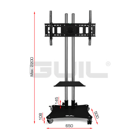 Guil PTR-08 Mobile 65″ TV Stand