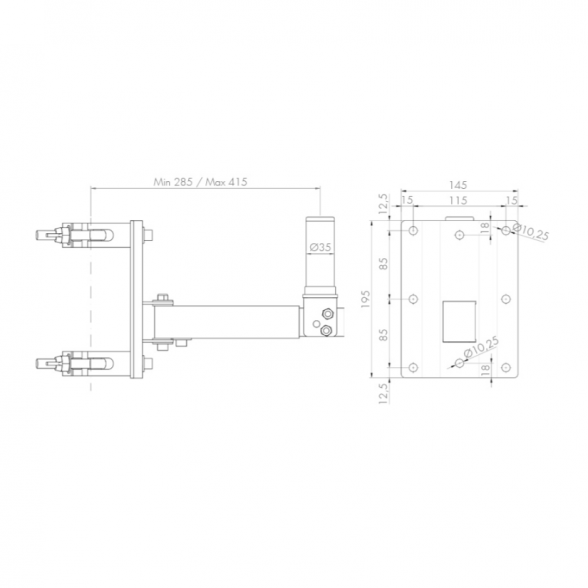 Guil ALT-16/G speaker mounting bracket 3