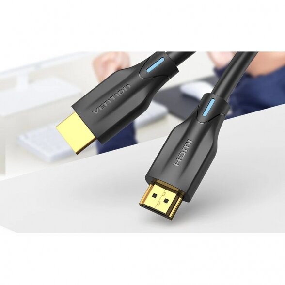 Cabel HDMI 2.1 Vention AANBH, 2m, 8K 60Hz/ 4K 120Hz (czarny), Vention 1