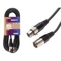 Professional cable XLR 3-pin plug to XLR 3-pin socket, 6m.