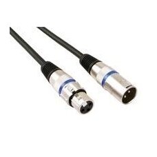 Professional cable XLR 3-pin plug to XLR 3-pin socket, 3m.