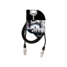 Professional cable XLR 3-pin plug to XLR 3-pin socket, 3m.