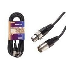 Professional cable XLR 3-pin plug to XLR 3-pin socket, 6m.