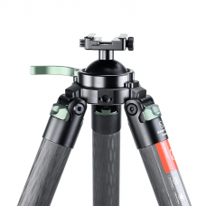 T4040CS-D Hunting Tripod for Shooting Rifle Stand Carbon Fiber,40mm,4 Sections,load 88lbs(40kgs),with Arca-Swiss Picatinny Adapter Clamp